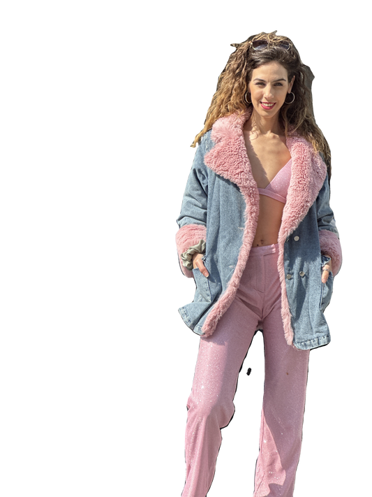 Pink Glitz Denim Outfit