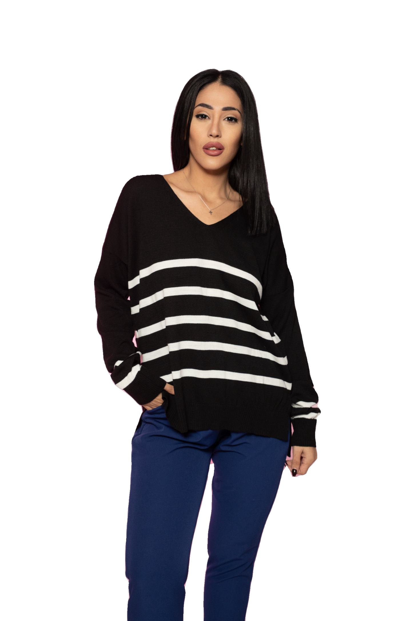 Black Stiped Sweater