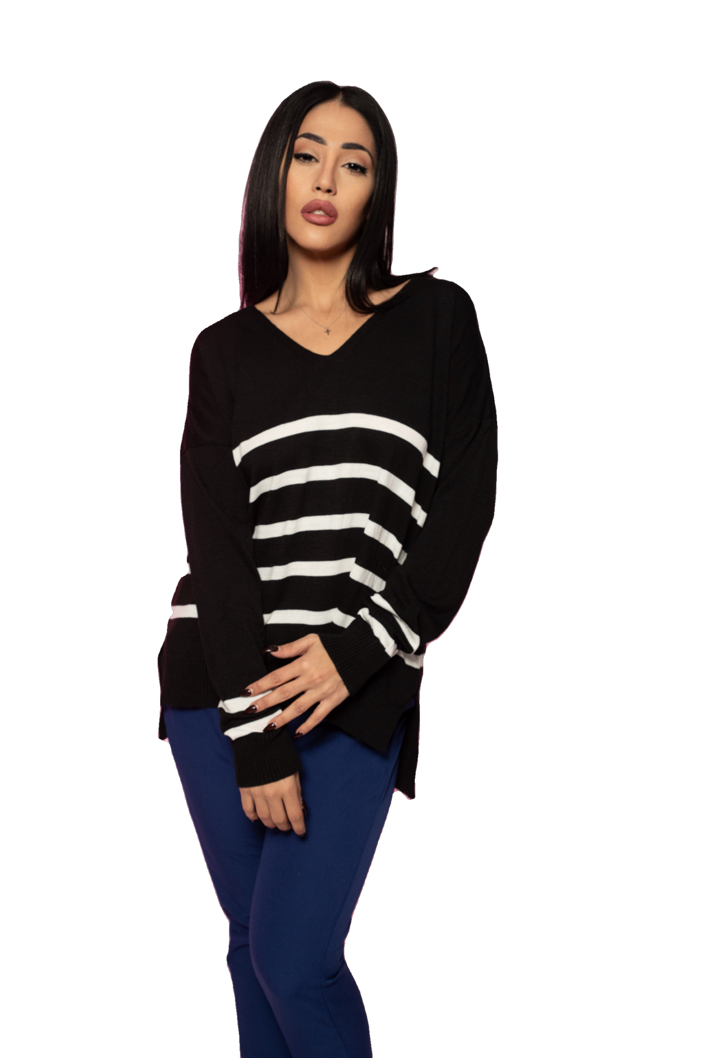 Black Stiped Sweater