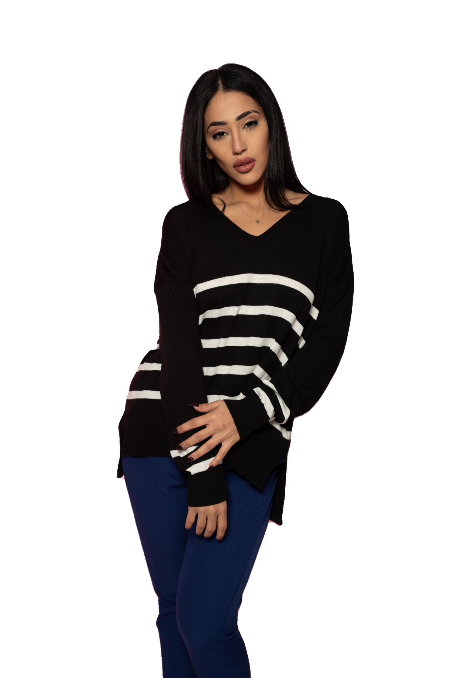 Black Stiped Sweater